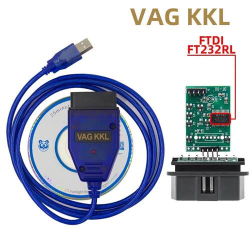 适配vag409 带FT232RL KKL VAG-COM for409.1 OBDII适用于奥迪大