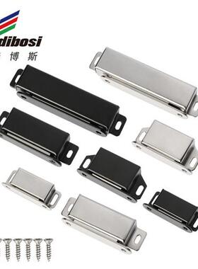 不锈钢柜门黑色磁吸 衣柜门吸强柜子闭合器 橱柜开合磁吸五金配件