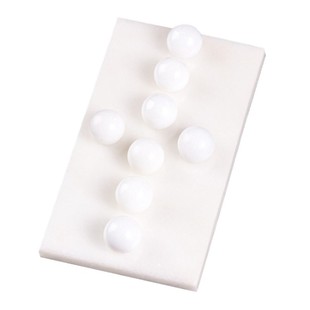 八粒白石春阵天然白玉小球白色物件装饰品摆件客厅办公室苏民峰