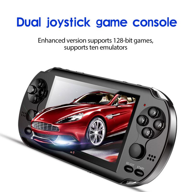 X1 Gamepad 4.3-inch Game Console 8GB Handheld For PSP 128 Bi