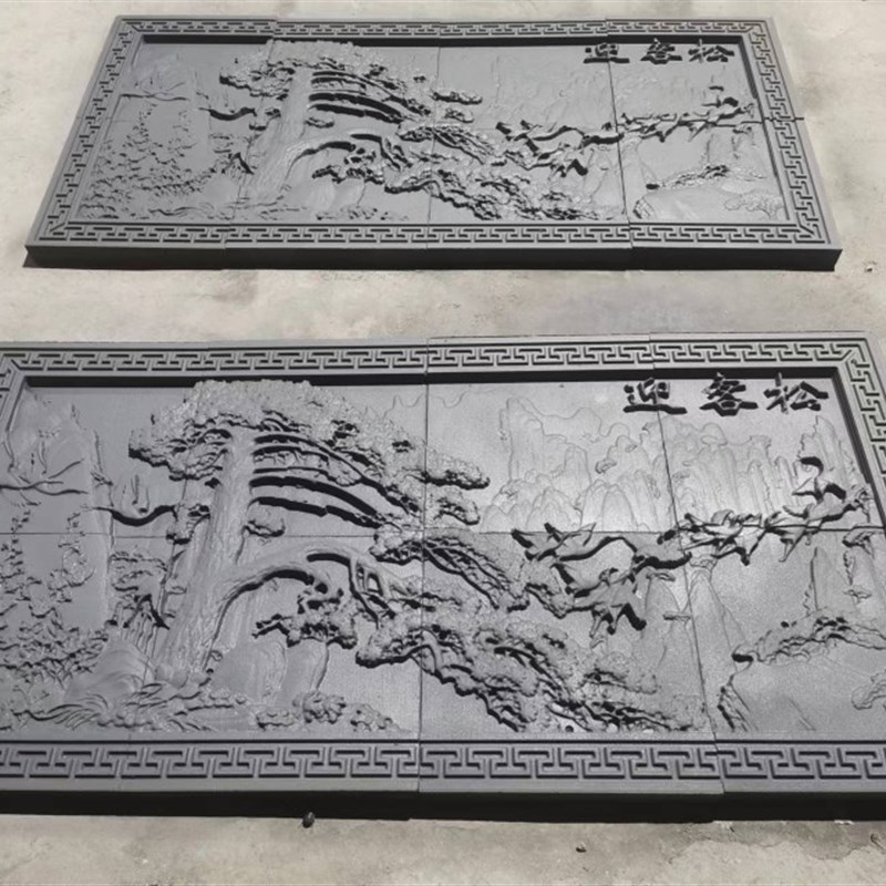 机制古建砖雕仿古砖雕影壁墙浮雕挂件定制青砖雕刻各种尺寸图案