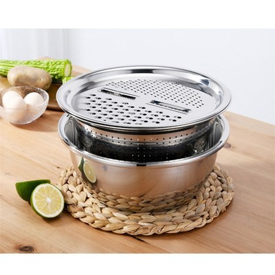 3PCS Multifunctional Stainless Steel Kitchen Graters Vegetab