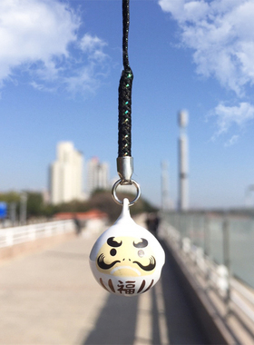 Japan Daruma Bells Pendant DIY Trinkets Phone Accessory Car