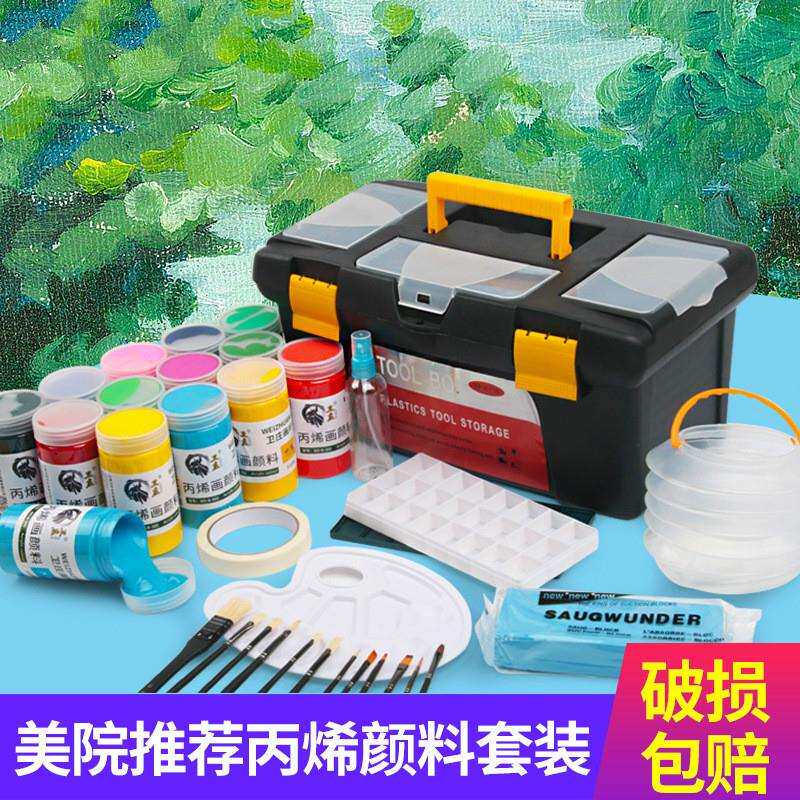 丙烯颜料套装染料画画初学者墙手绘鞋子石头纺织