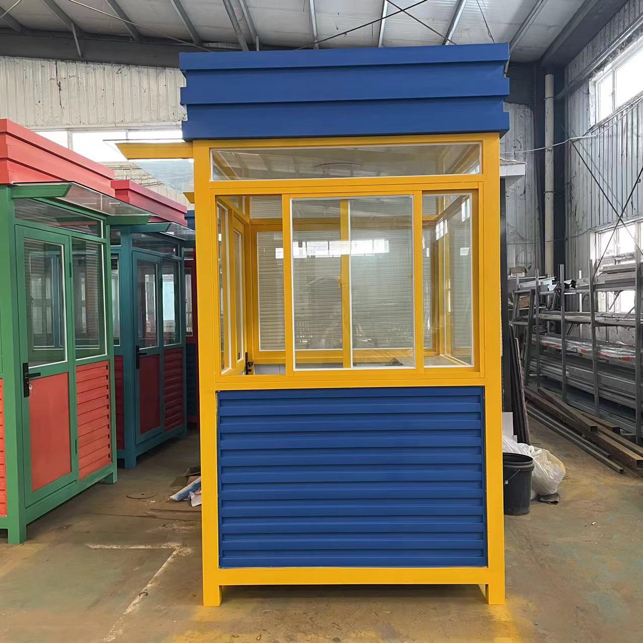 厂家直销户外钢结构移动岗亭公园景区售票厅网红集装箱门卫值班室