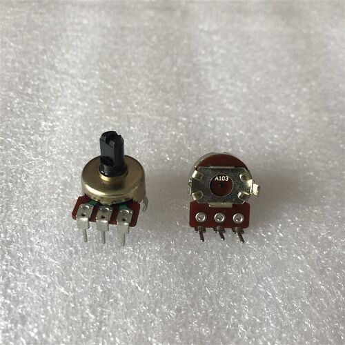 A103漫步者音响音箱电位器161型立式 A10K单联电位器 半柄长11MM