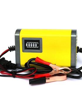 优信12V伏铅酸蓄电池踏板摩托车电瓶智能修复干水电瓶12V2A充电器
