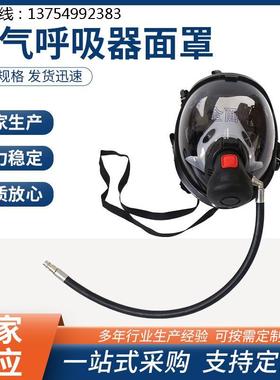 正压式空气呼吸器面罩 呼吸器配件 全面罩 黄色 面罩加罐头