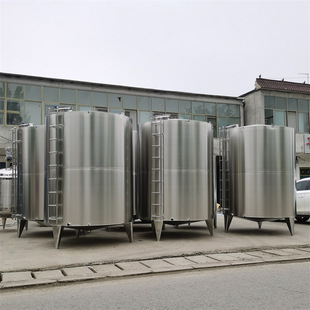 供应食品级304立式储酒罐5吨不锈钢白钢储酒罐10吨储酒容器