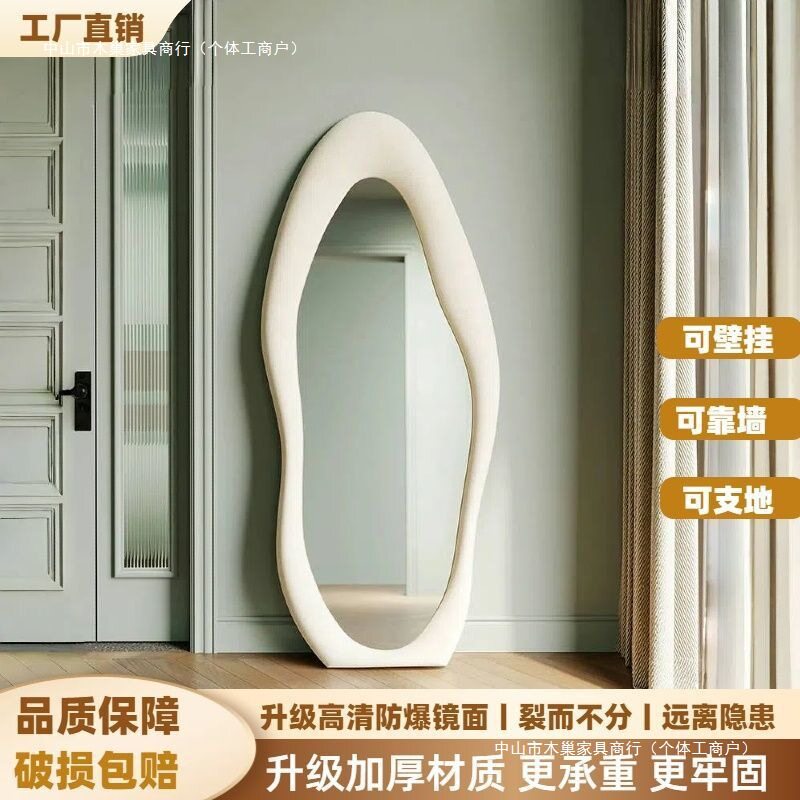 网红异形全身镜落地挂墙ins风
