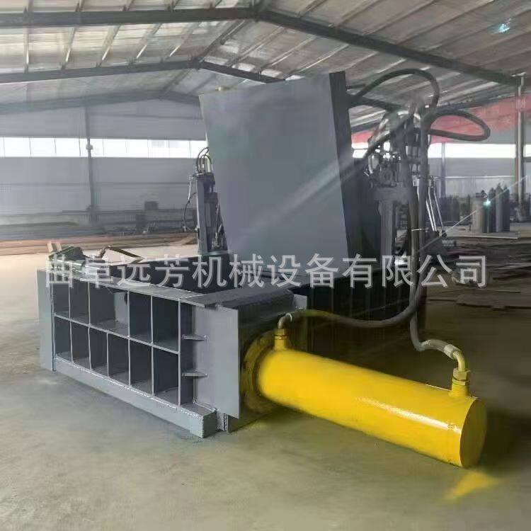 小型废铁钢丝金属打包机厂家供应 100吨铝屑 铁屑压块机多少钱