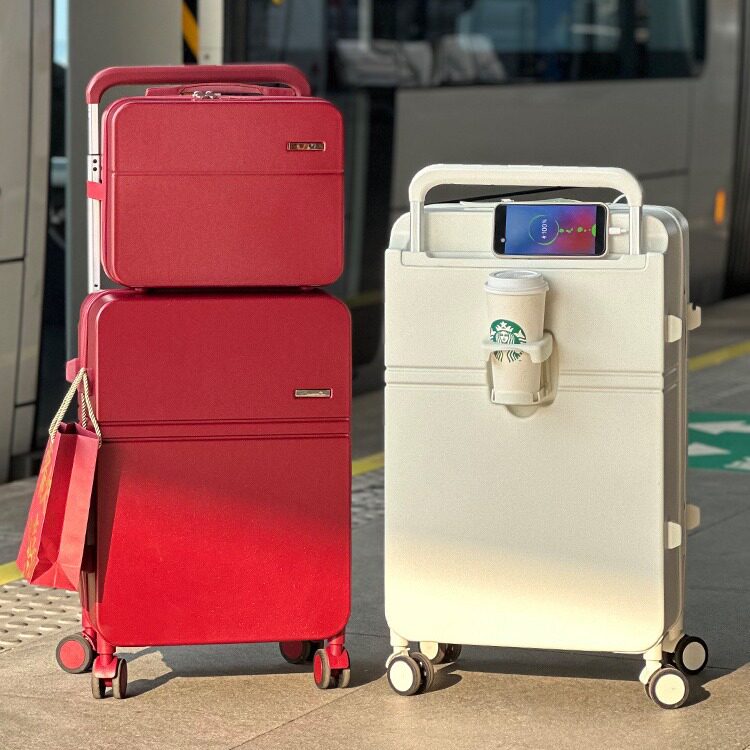 行李女宽拉杆旅行结婚20寸子母登机箱密码陪嫁皮箱套装箱万向轮