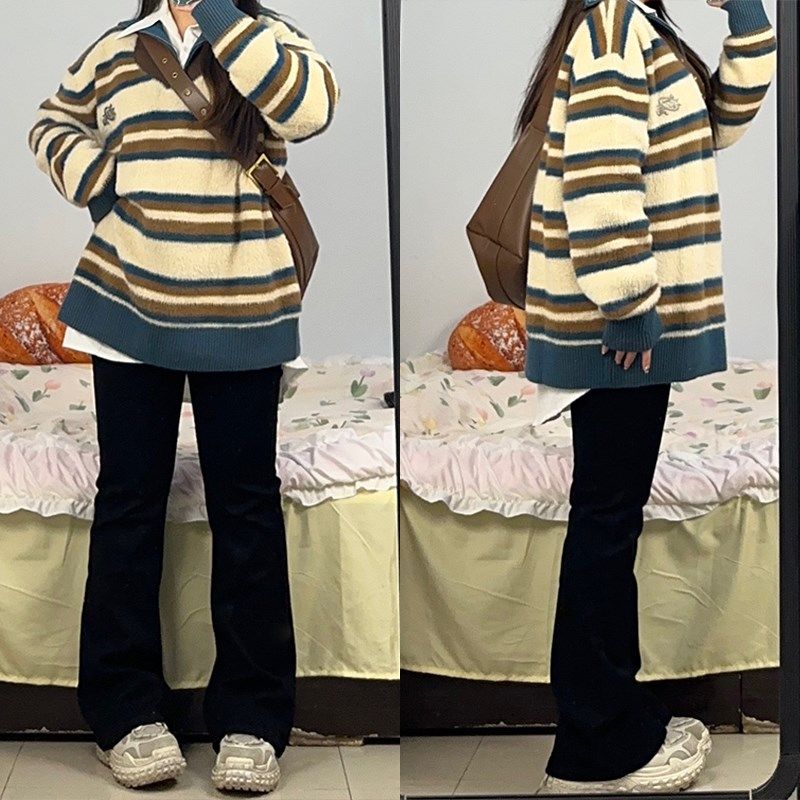 速发2码00斤大-黑色阔腿牛仔裤梨型身材遮肉韩版微喇长裤,女装/女士精品,大码裤装,淘宝优惠券,粉丝福利购,淘宝优惠卷