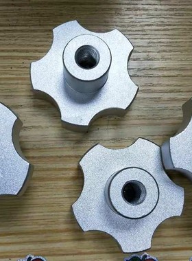 五角铝合金旋钮NPBFS32-5NPBFS40-6NPBFS50-8NPBFS63-10五角旋钮