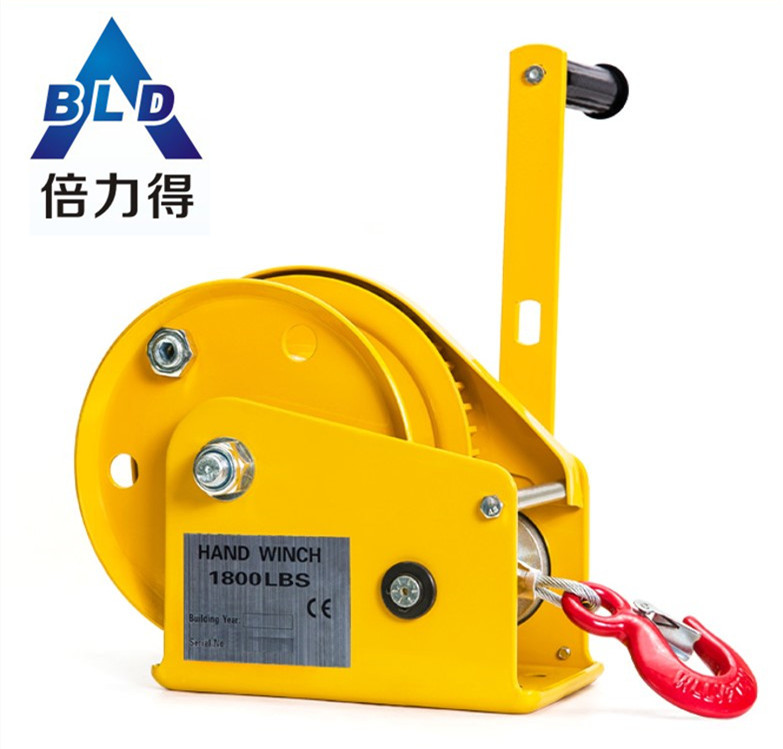 倍力得 2600磅手摇绞盘自锁绞盘刹车绞盘手动起重工具三角架工具