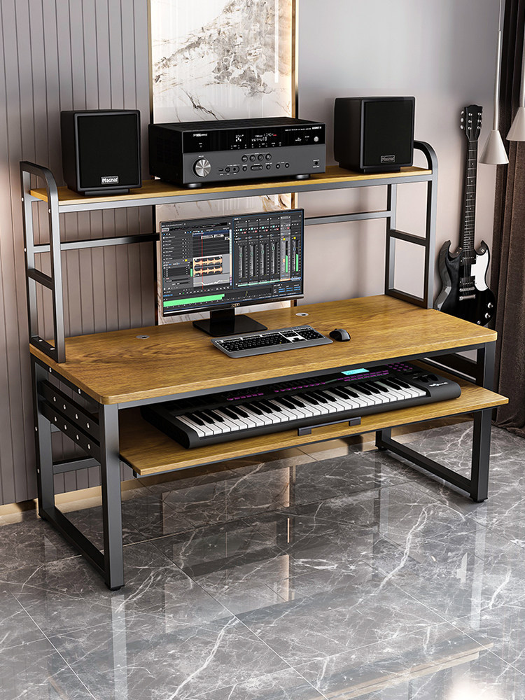 轻奢电子钢琴桌MIDI键盘工作台