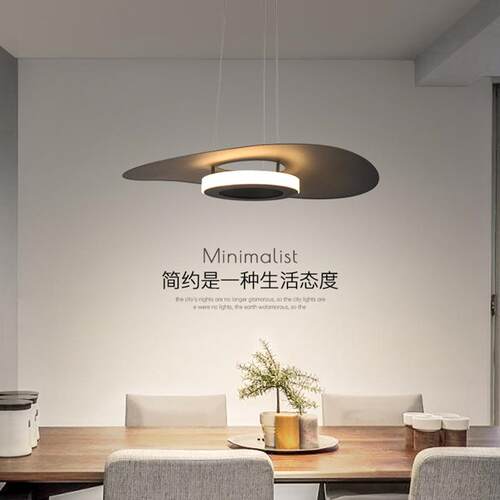 飞碟餐厅吊灯现代简约新款样板间设计师创意餐桌艺术吧台装饰灯具
