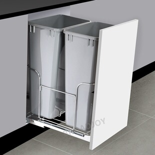 大型酒店商店厨房垃圾桶废物收纳篮豪华隐形大容量垃圾箱