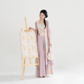 日常 宋制汉服长干寺吊带宋抹侧褶松紧腰改良宋裤 织造司 夏日油画