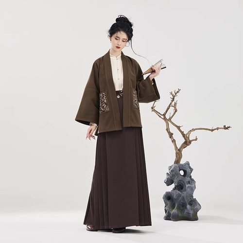 织造司旗舰店归秋汉元素褙子