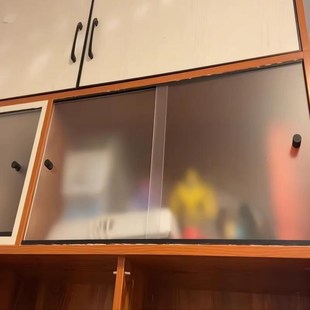 亚克力柜门定制自装简易加装上翻书橱酒柜子门板防尘遮丑挡板玻璃