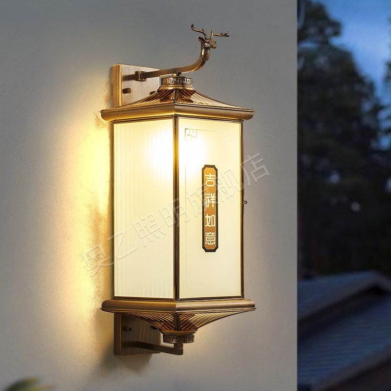 太阳能别墅花园户外壁灯防水现代简约室外外墙大门V两侧门柱阳台