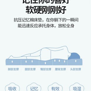 可折叠乳胶床垫学生宿舍单人上下铺子母床专用厚儿童海绵床褥垫子