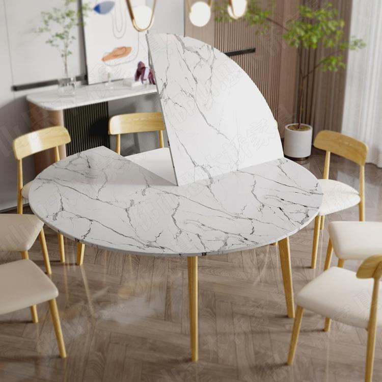 W71.8/1.6米2.4四分可折叠圆桌面台面板餐桌P圆形家用大圆桌子15