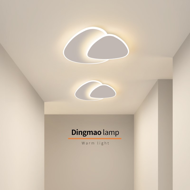 极简阳台玄关过道吸顶灯现代简约入户衣帽间小型Qled灯具中山小卧