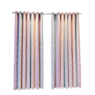 法式蕾丝窗帘卧室高级感遮光女孩房间公主风儿童房女生2023年新款