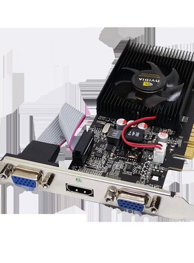 电脑台式机显卡双VGA头GT730二输出多屏扩展半高可用2G双屏炒股卡