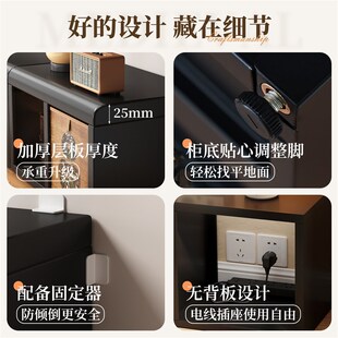 中古风钢制电视柜客厅储物柜书架一体格子柜自由组合斗柜收纳矮柜