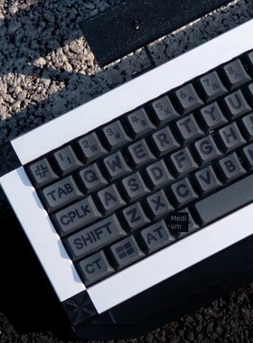 动物派对灰色大字键帽PBT热升华原厂高适Wooting磁轴无线机械键盘