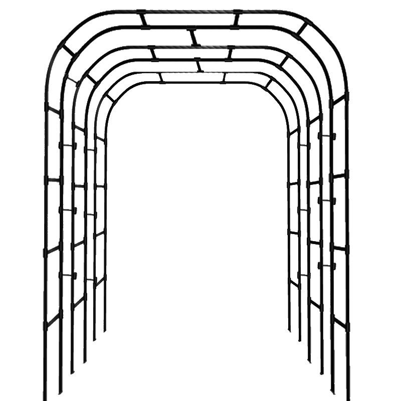 月季拱门花架爬藤架葡萄架庭院花架花园室外不锈钢安装简单不生锈