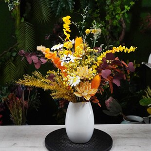【秋意浓】干花花束客厅摆设干花高级感真花永生花混合高端花束