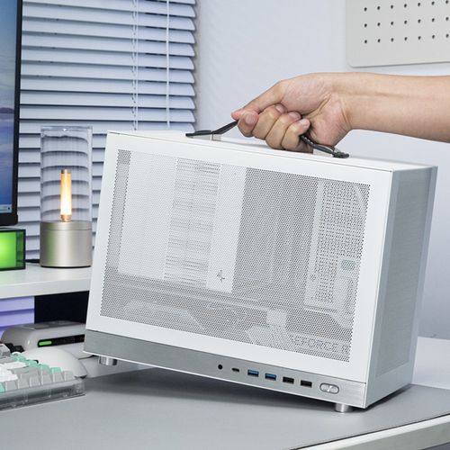 闪鳞G300机箱便携式MATX手提mini电脑主机箱Y台式机ITX