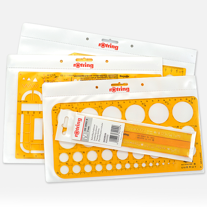 德国红环RdOTRING椭圆模板圆形模板建筑模板家具模板