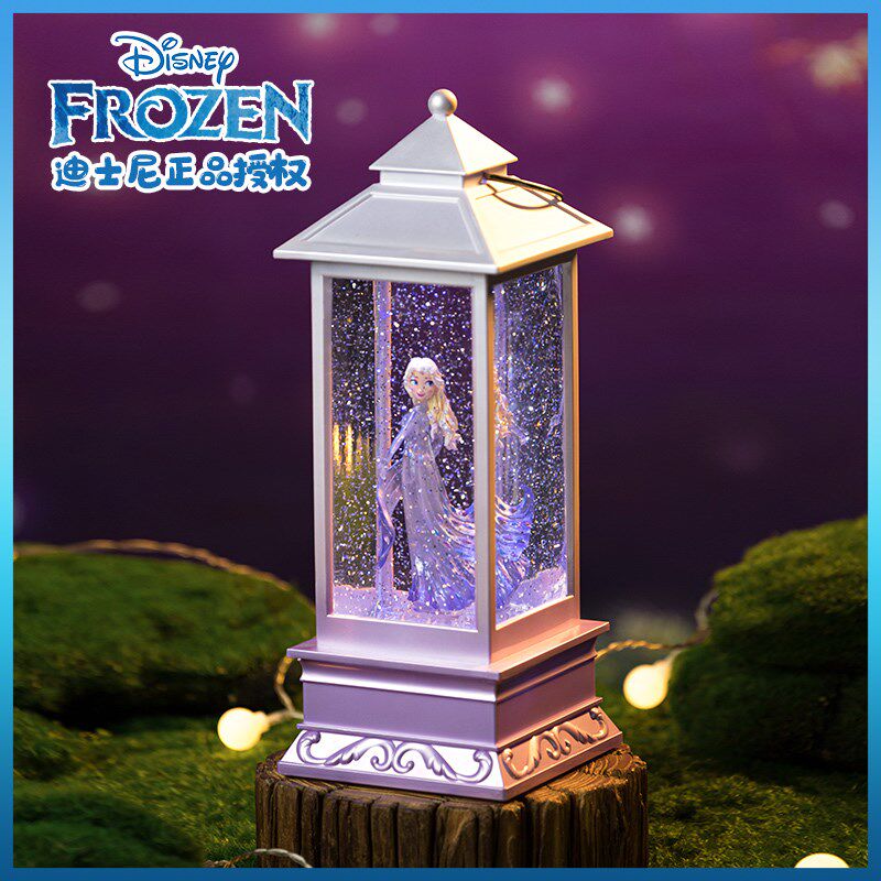冰雪奇缘爱莎公主可旋转艾莎雪花音乐盒八音盒水晶球儿童女孩礼物