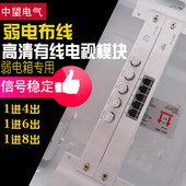 家用高清电视模块条多媒体箱专用模块 弱电箱模块电视模块1进4出