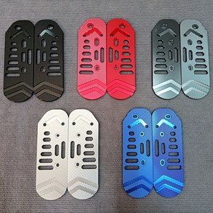 后搁脚直上配 T90z后脚踏板铝合金外卖加装 适用深远电动车009