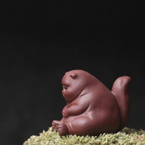 生无可恋猫宜兴紫砂茶宠小摆件生气喵沮丧茶Q玩有趣个性车载送礼