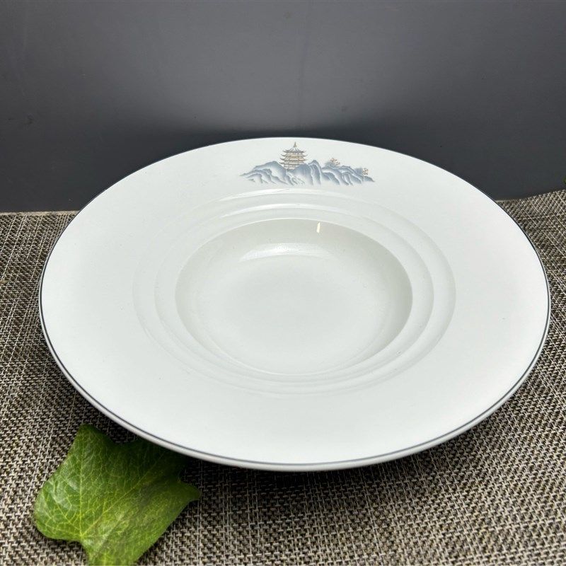 高级感意面盘fins风螺纹草帽盘子家用陶瓷餐具深盘餐厅甜品西餐盘,厨房/烹饪用具,配菜/备菜盘,淘宝优惠券,粉丝福利购,淘宝优惠卷