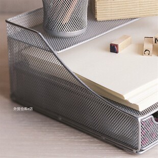 桌面台架书桌收纳架笔架笔筒抽屉盒笔盒办公文具盒A4X纸档案文件