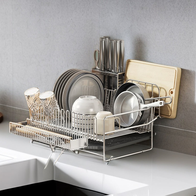 304不锈钢厨房沥水架水槽边碗A筷碗盘碗碟架水池洗碗池餐具砧板架