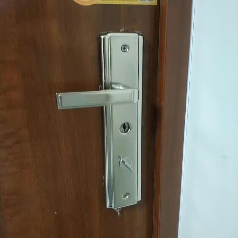 防盗门超C级王力门锁三件套圆孔防盗门锁单O活老式拉手自动锁把手