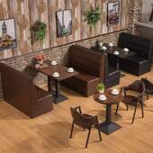 奶茶店沙c发烧烤火锅组合餐饮桌椅组合酒吧主题音乐餐厅沙发卡座