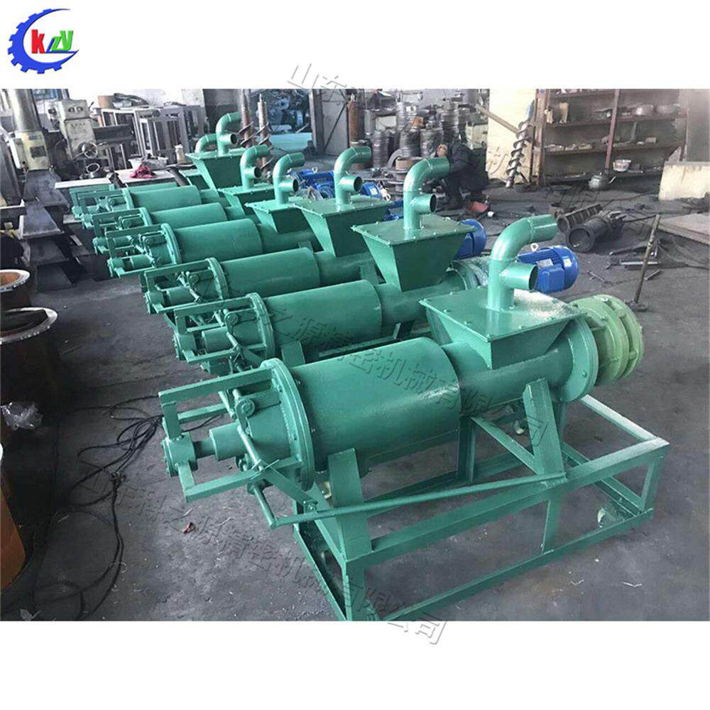 养殖场粪便脱水烘干机 不锈钢鸡粪脱水机 螺旋绞龙式污水处理机