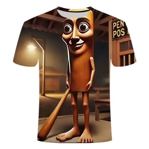 通通哥T恤木棍人鲨鱼大鼻子短袖