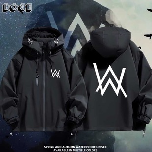嘉豪同款战衣Alan Walker艾伦沃克时尚冲锋衣夹克青少年外套衣服