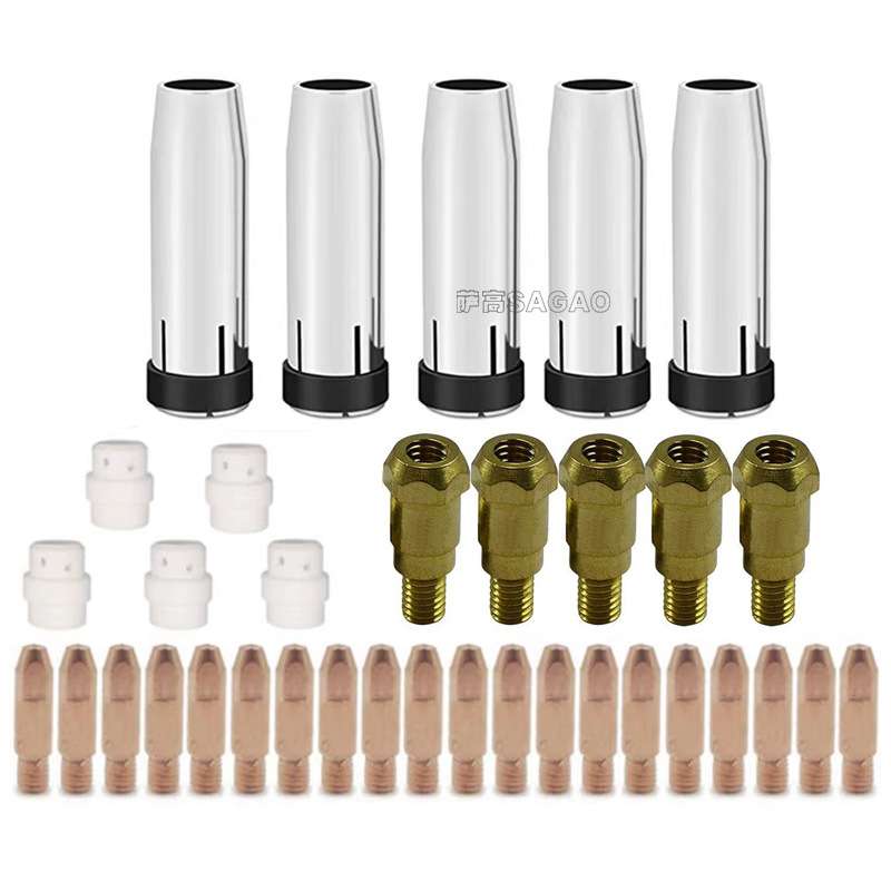 跨境MB24KD保护嘴气保焊枪配件MIG分配器24KD保护套导电咀35PCS